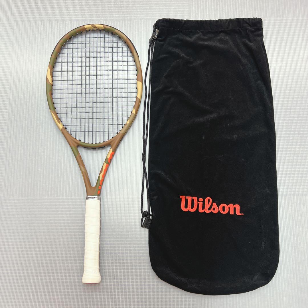 【美品】Wilson BURN 95 カモフラージュ テニスラケット G2