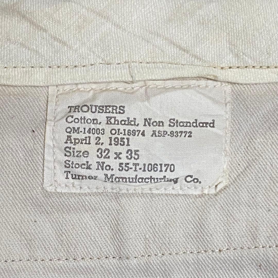 40s 50s US ARMY M-45 チノパン 1951年製 45カーキ