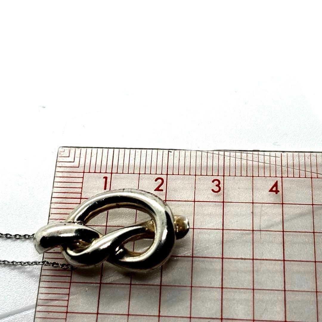 ごろみティファニー ラブノット フック&アイ ネックレス シルバー 925