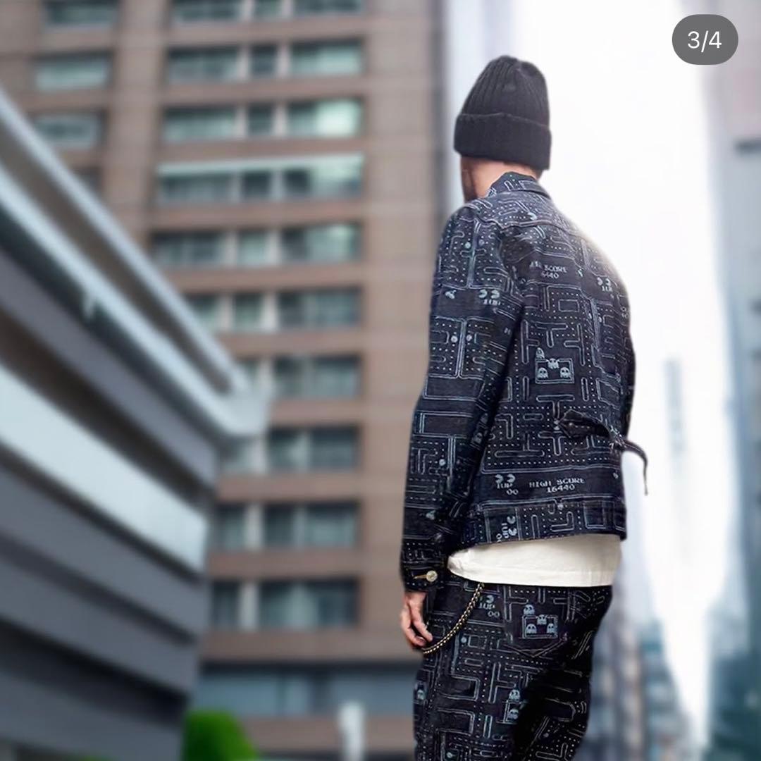 タグ付け 新品 TMT パックマン デニム ジャケット L