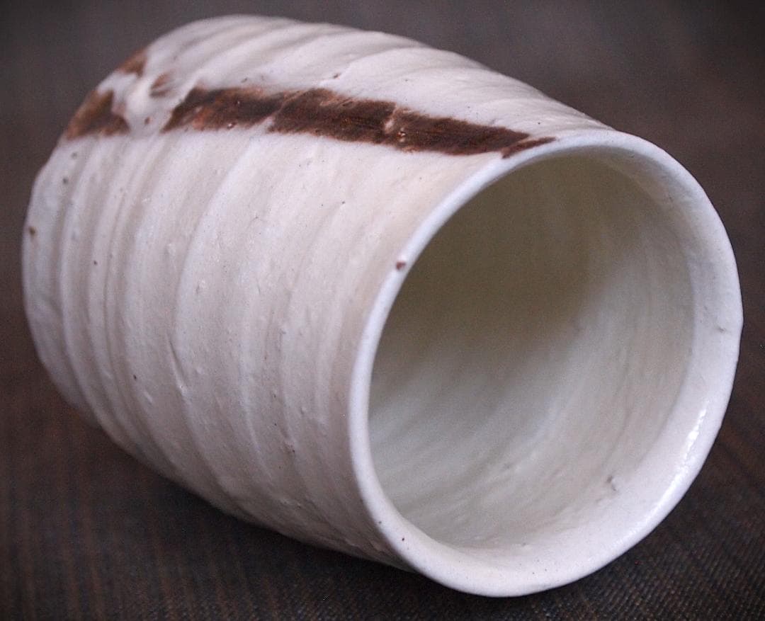 人気作家★人気作家★辻村塊【師＆父：辻村史朗】★粉引湯のみBB