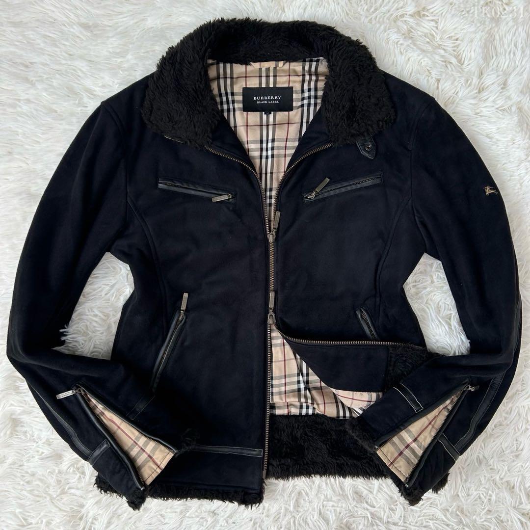 【美品/M】バーバリーブラックレーベル ミリタリージャケット メガノバチェック