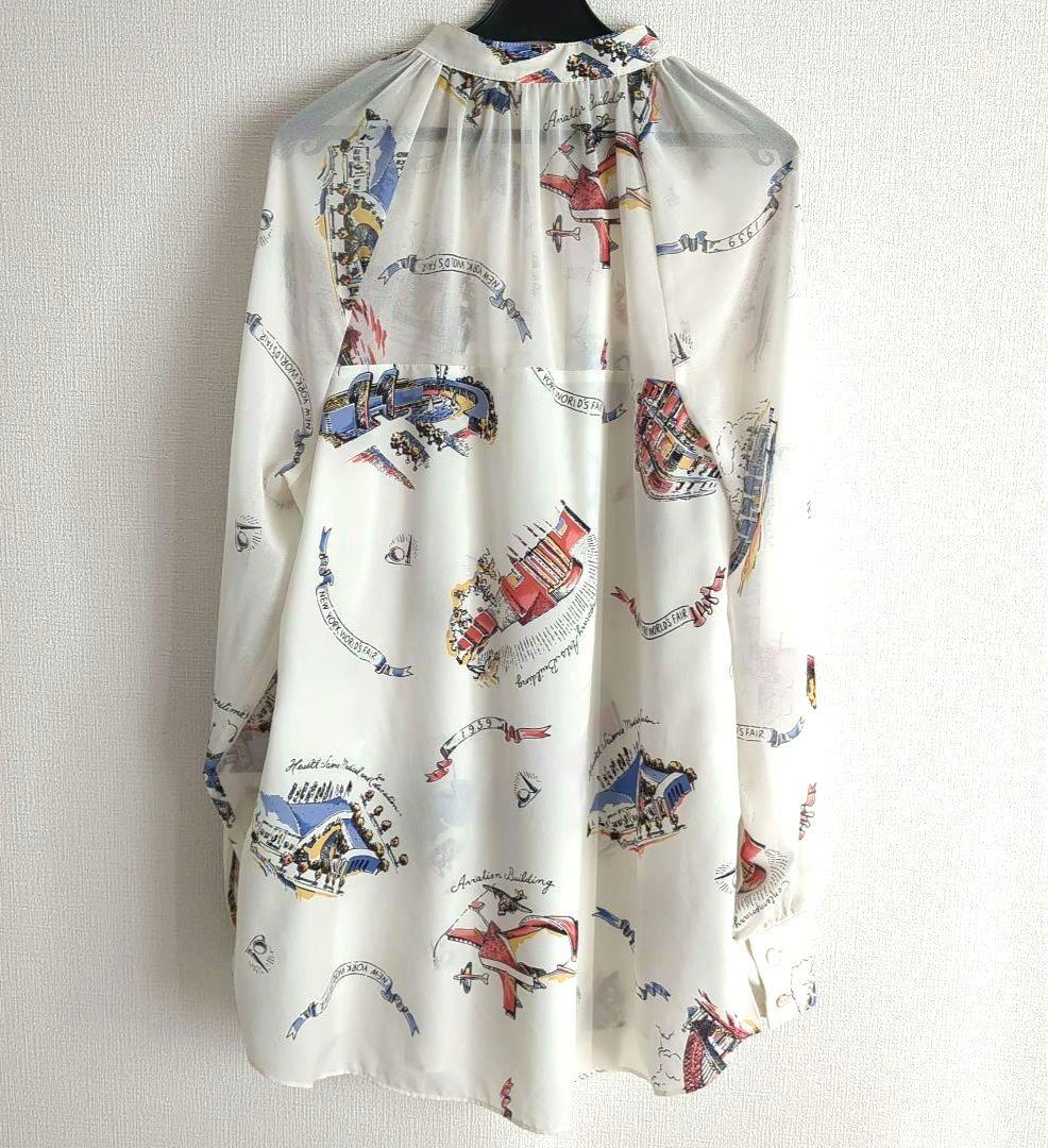 グレースコンチネンタル　ダイアグラム　スーヴェニールプリントブラウス