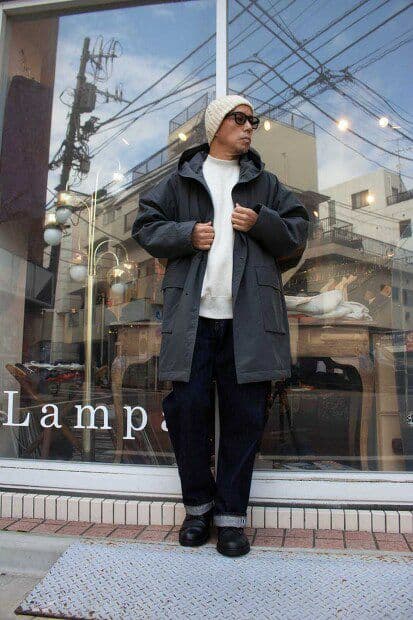 Still by hand フードコート 黒 46 24AW 美品