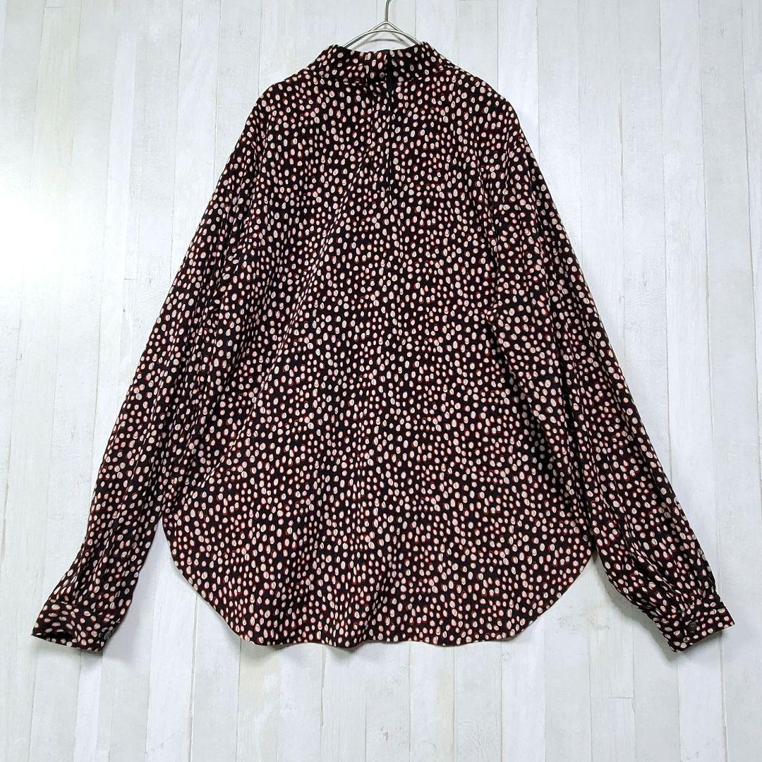 soeju レオパード柄 ボウタイ ブラウス 手洗い可