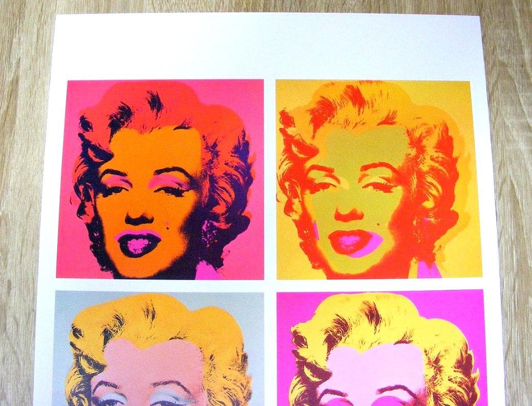 ウォーホル 4 Marilyn (1964,1967) ドイツ製ポスター