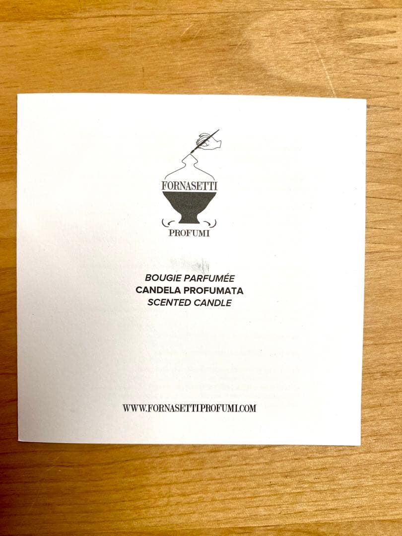 新品未開封イタリア製 フォルナセッティ センテッド アートキャンドル