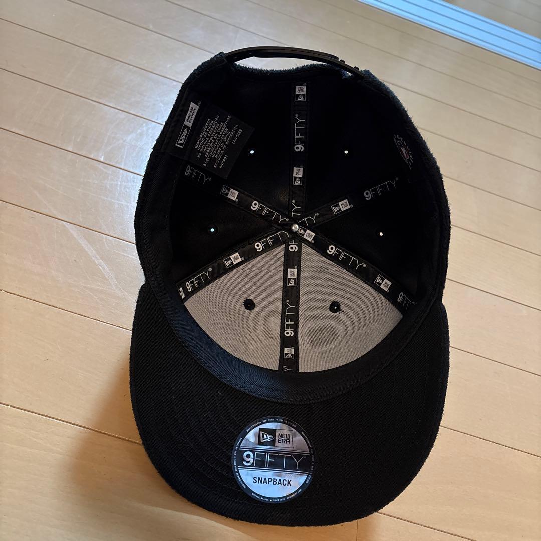 New Era 9FIFTY スナップバックキャップ 黒　インディアンス