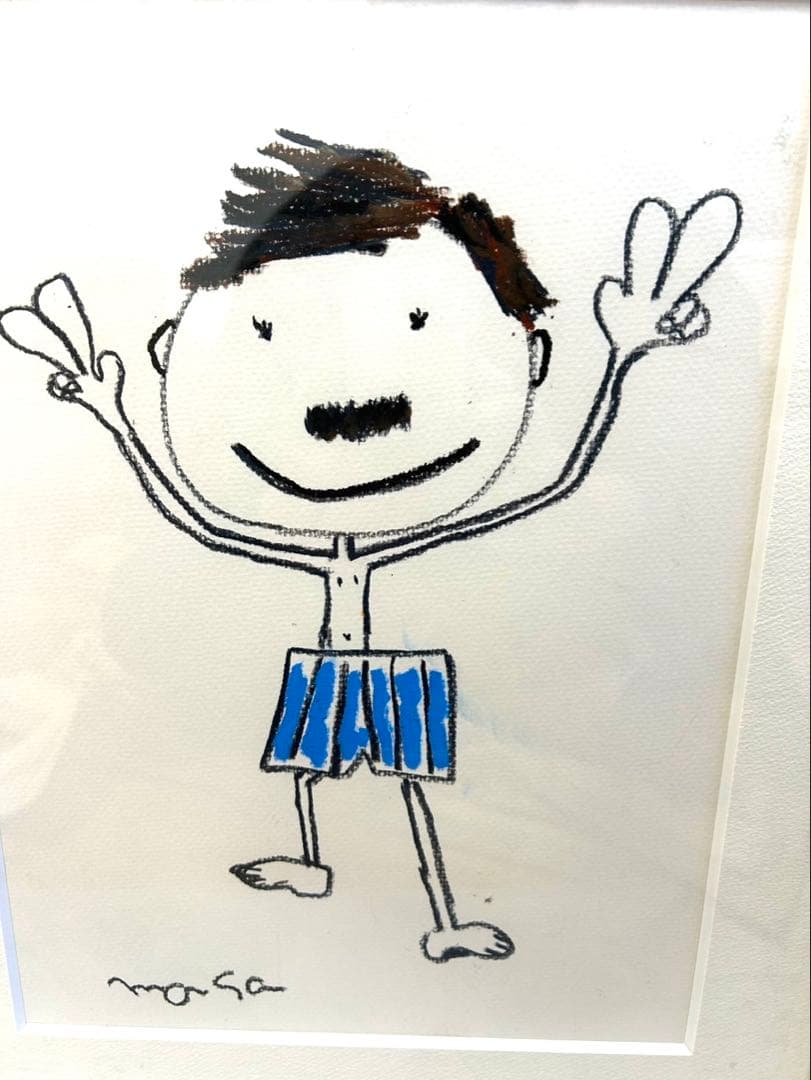 俳優　西村雅彦　肉筆画