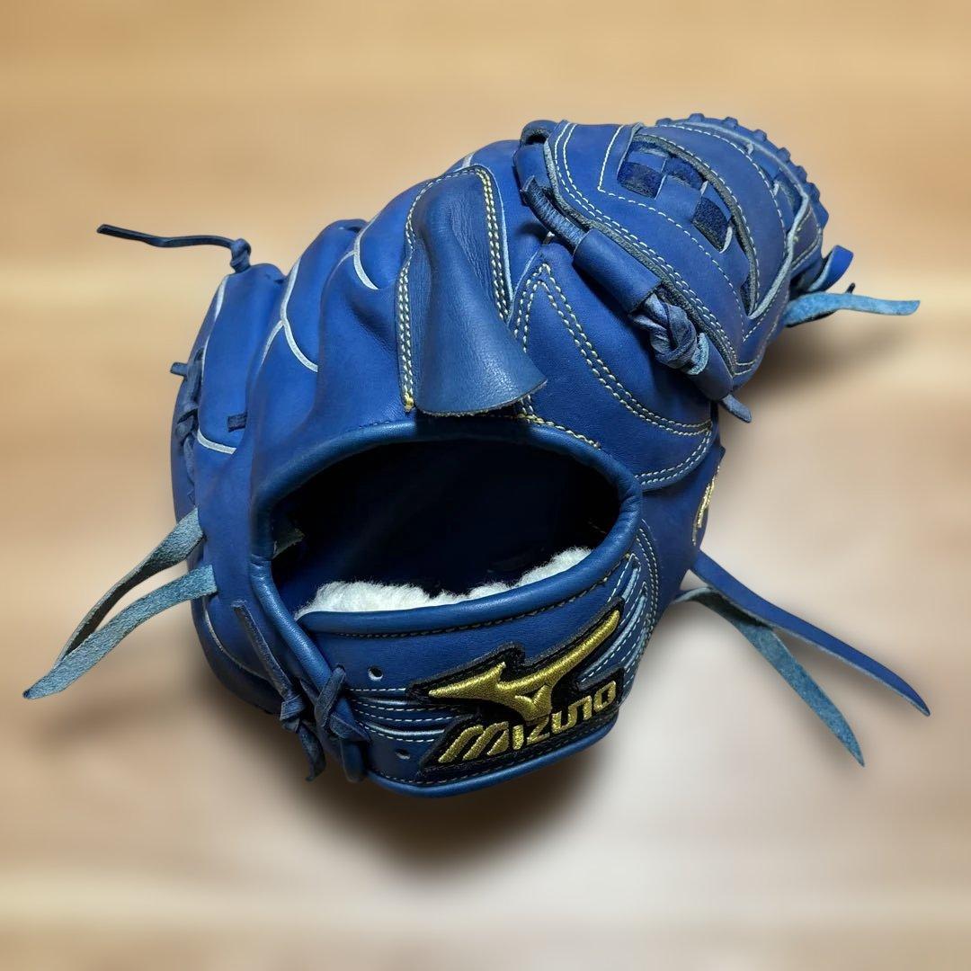 Mizuno Pro 軟式野球グローブ 青