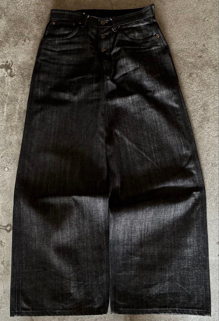 【完売モデル】ballsybrothers×lee リジットブラックバギーデニム