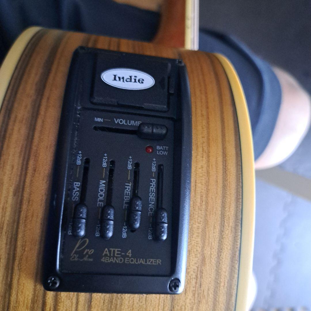 Indie エレクトリックアコースティックギター(生産終了品)ソフトケース付き