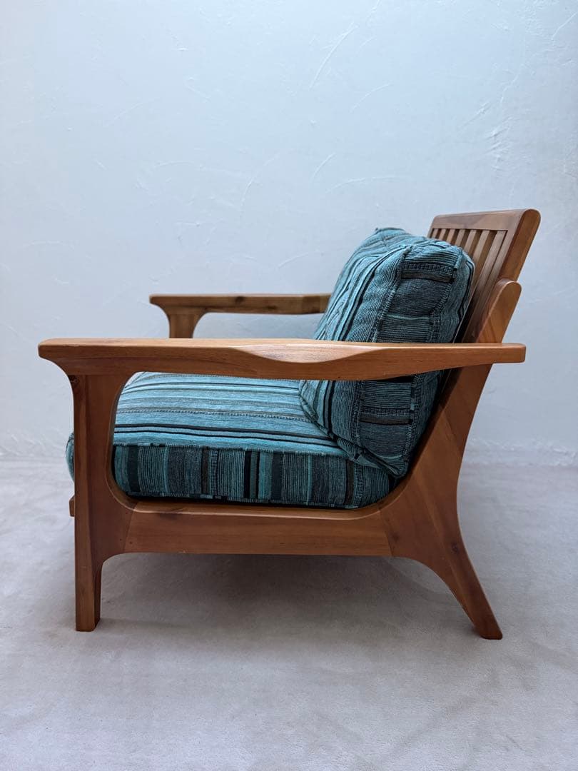 中古美品WTW TISMO ティズモ ソファ 1人掛け ブルーグリーン 西海岸）