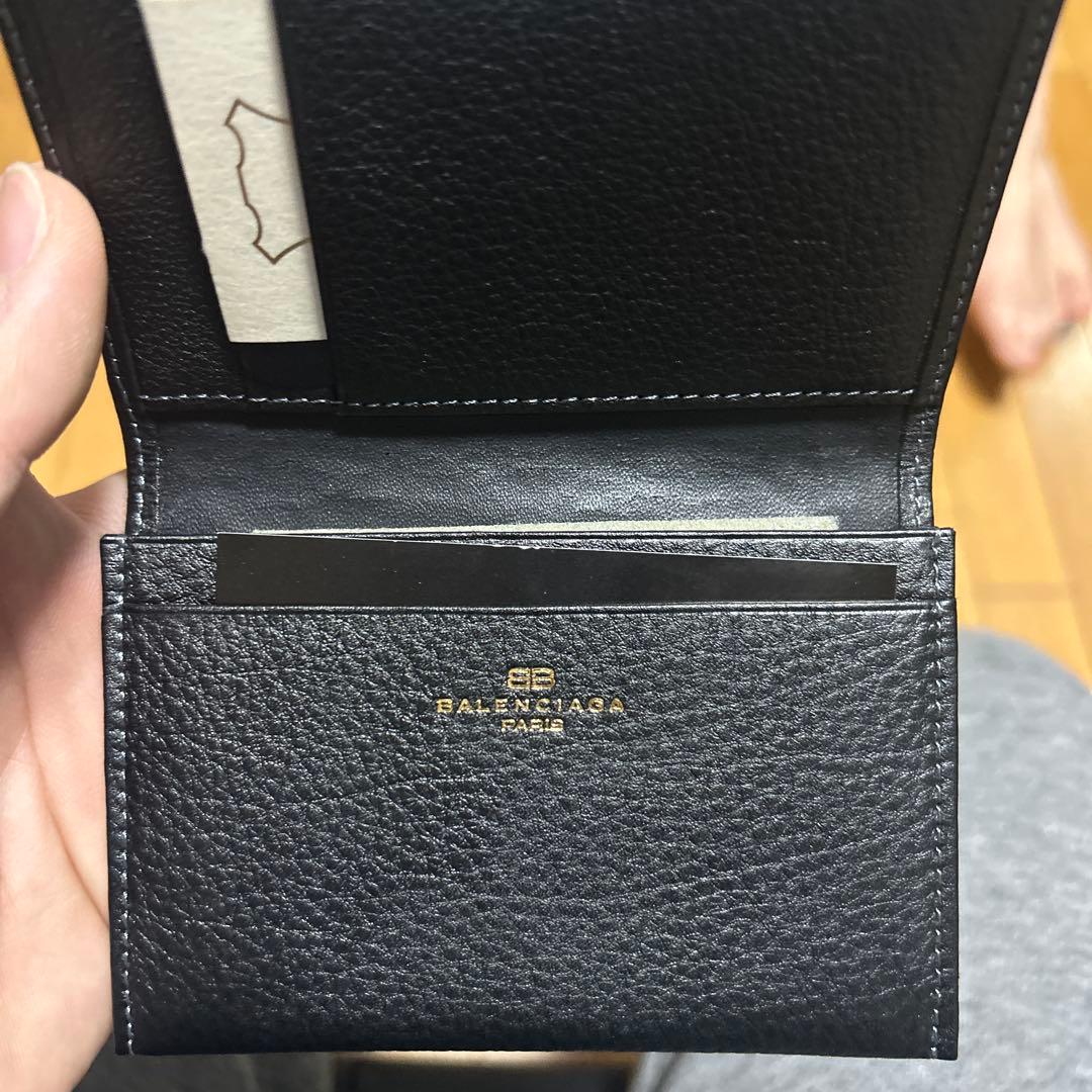 BALENCIAGA 名刺入れ 黒 レザー　カード入れ