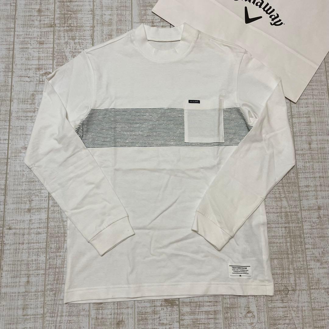 新品 キャロウェイ トラヴィスマシュー モック 胸ポケット ホワイト Mサイズ