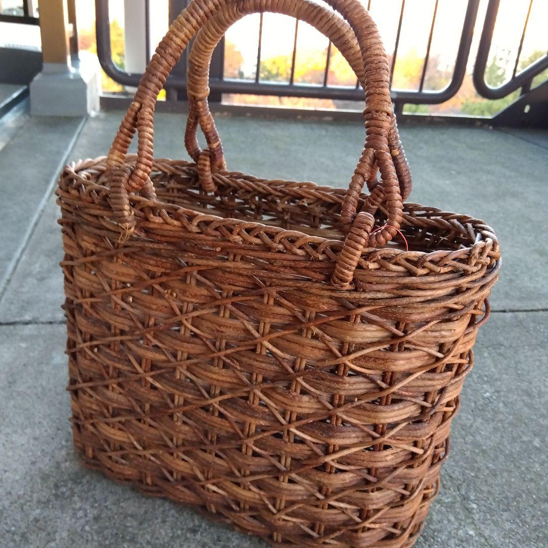あけび籐製品かごバッグ売約済み