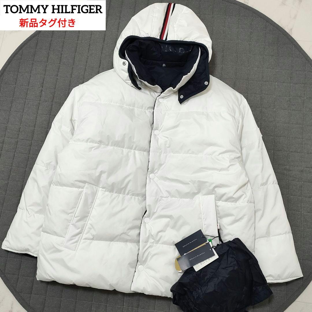 【新品タグ付】トミーヒルフィガー　2way　リバーシブル中綿ジャケット　Lサイズ