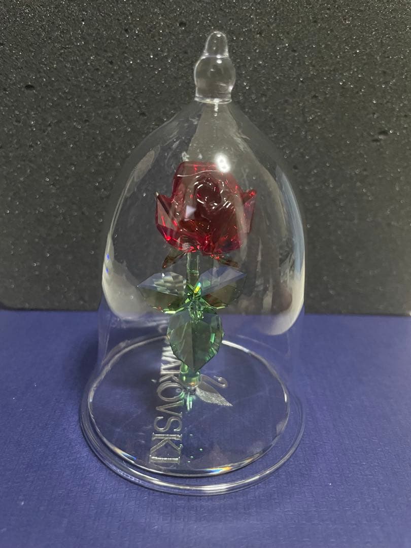 【美品】【一度も飾っていません】スワロフスキー　魔法のバラ　ディズニー