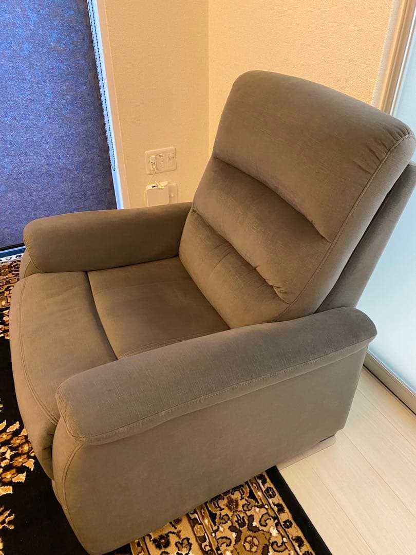 ニトリ 電動リクライニングソファ (Nビリーバ MF GY)