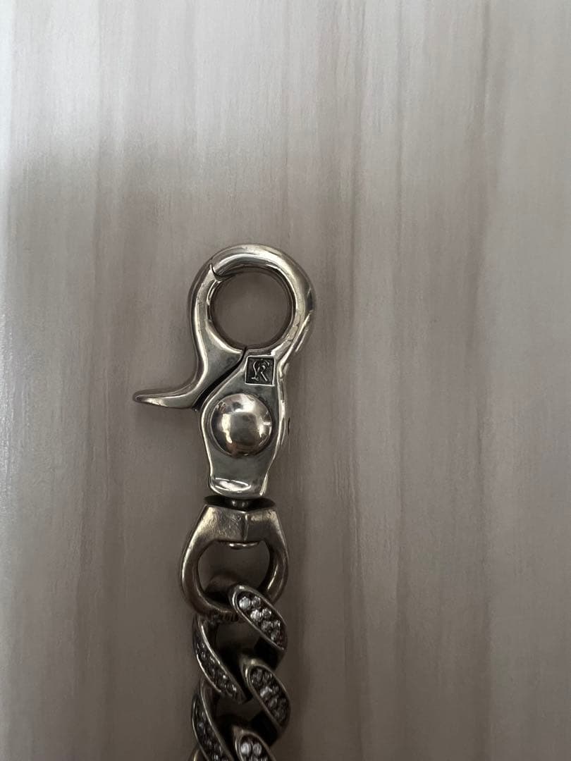 Kubizm NEXUS7 ウォレットチェーン シルバー ジルコニア