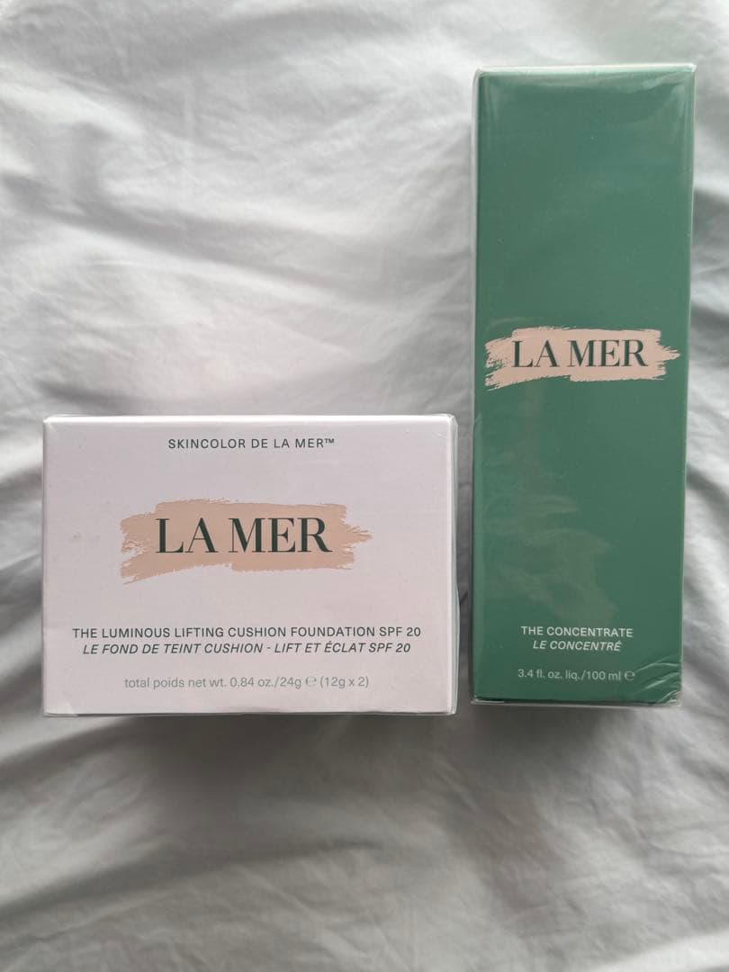 新品未開封 LA MER 2点 コンセントレート100ml＋クッションNI12