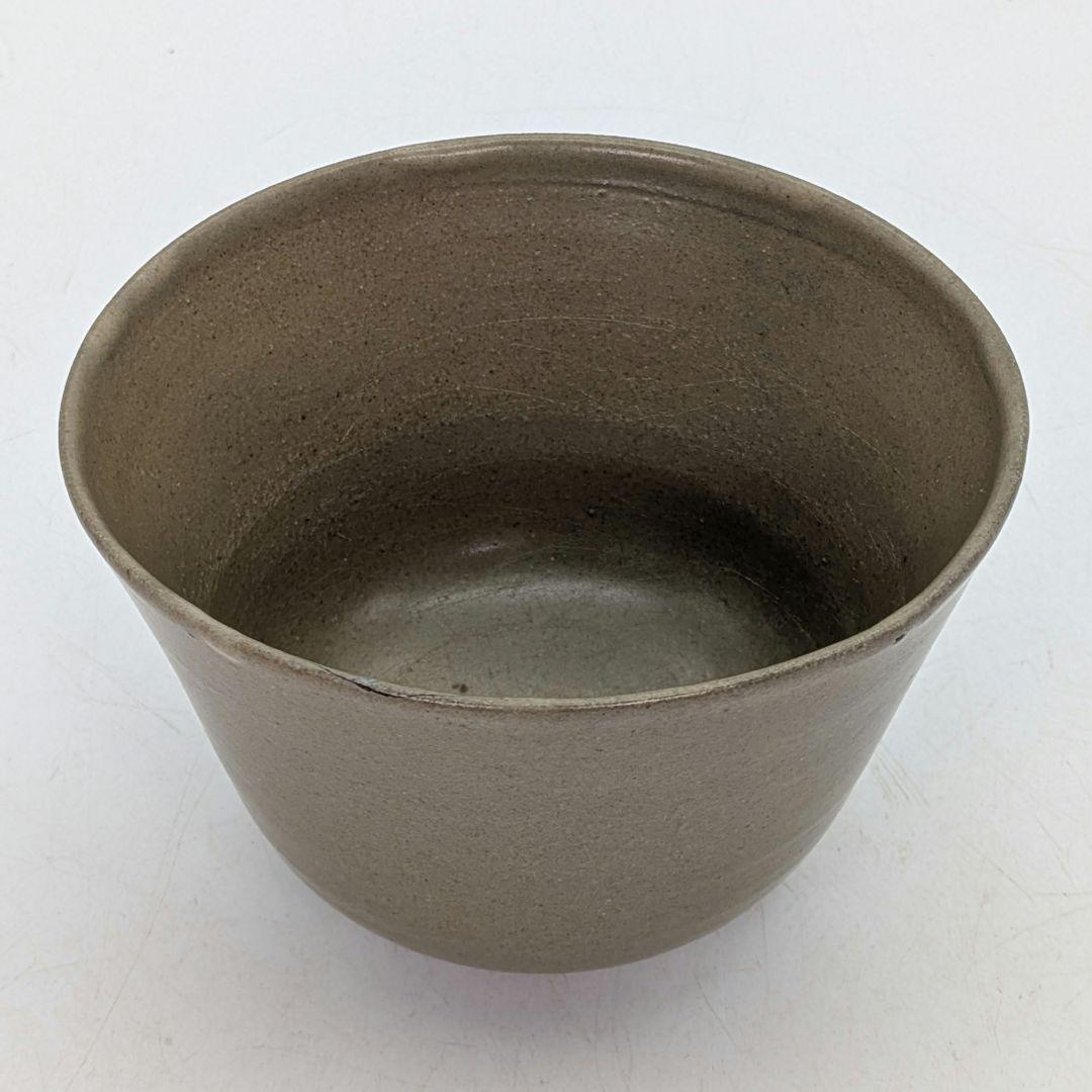 森香州？ 虫明焼 茶盌 抹茶碗 抹茶茶碗 茶道具 茶器 食器 在銘 鉄絵 切高台