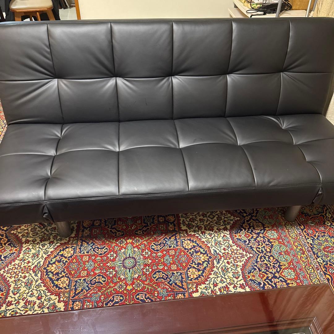 【土曜日15時以降のみ対応可】ブラック ソファベッド