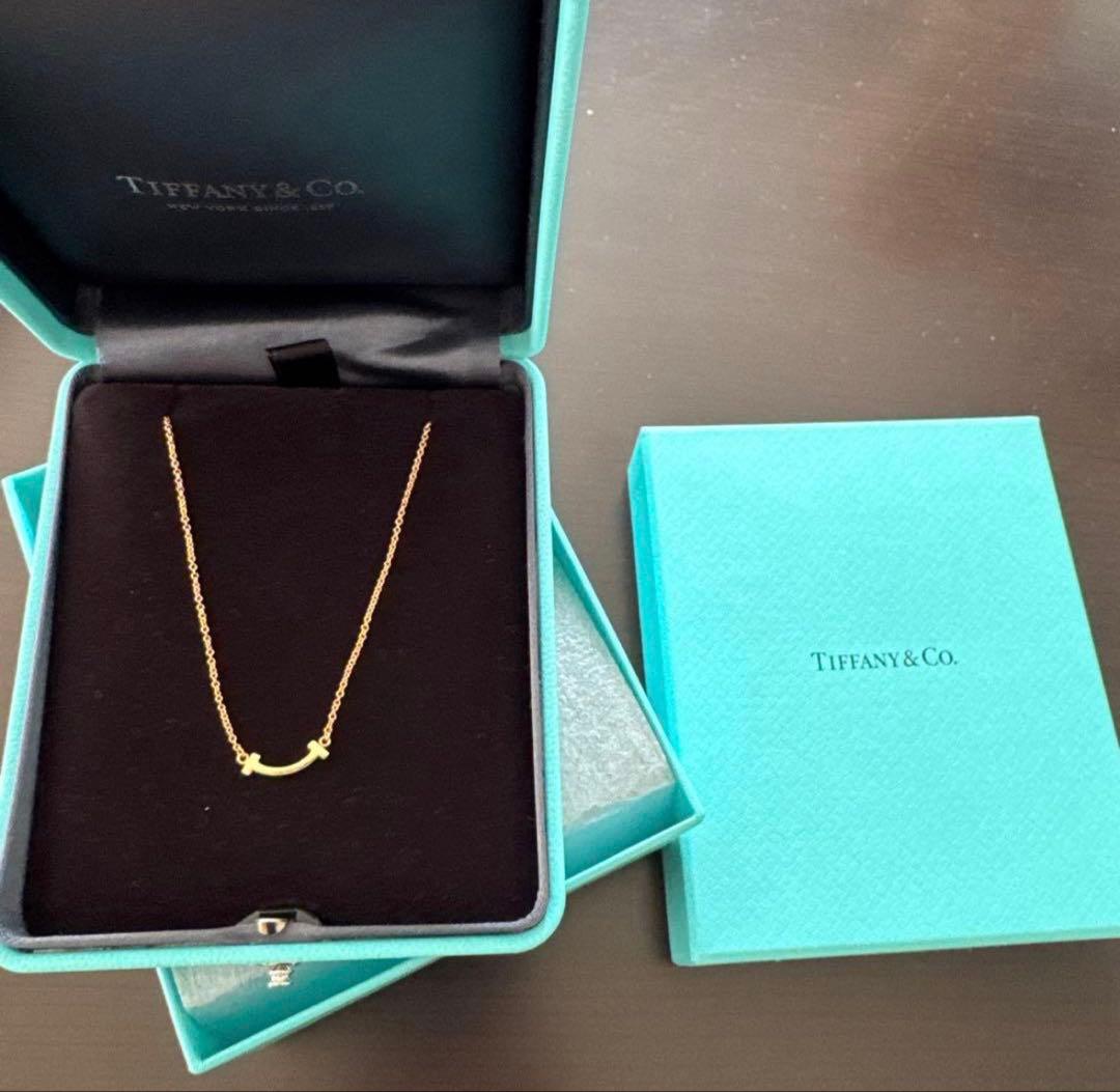 Tiffany & Co. スマイルネックレス　ローズゴールド