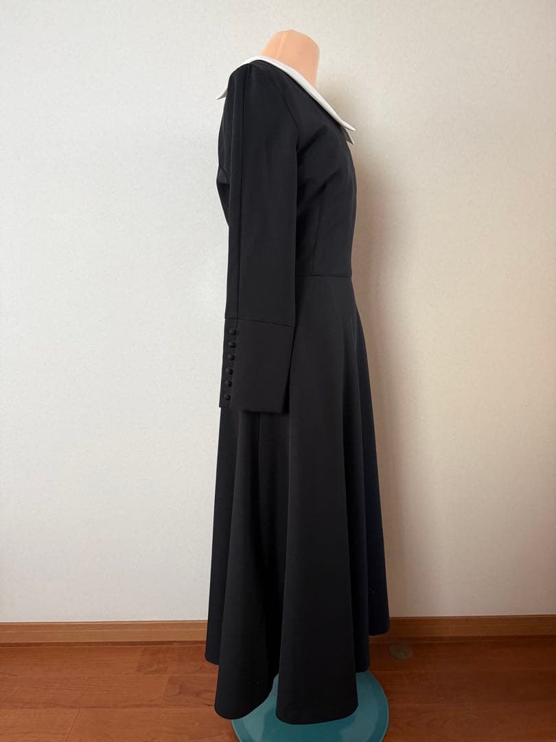 JENNE 付け襟モダンロングワンピース