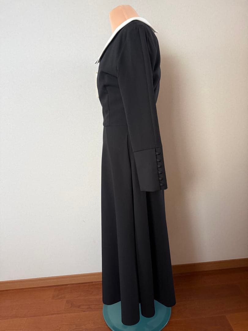 JENNE 付け襟モダンロングワンピース