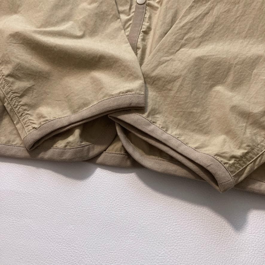 【希少XL相当/極美品】DANTON　シャツカーディガン 薄手 ベージュ 42