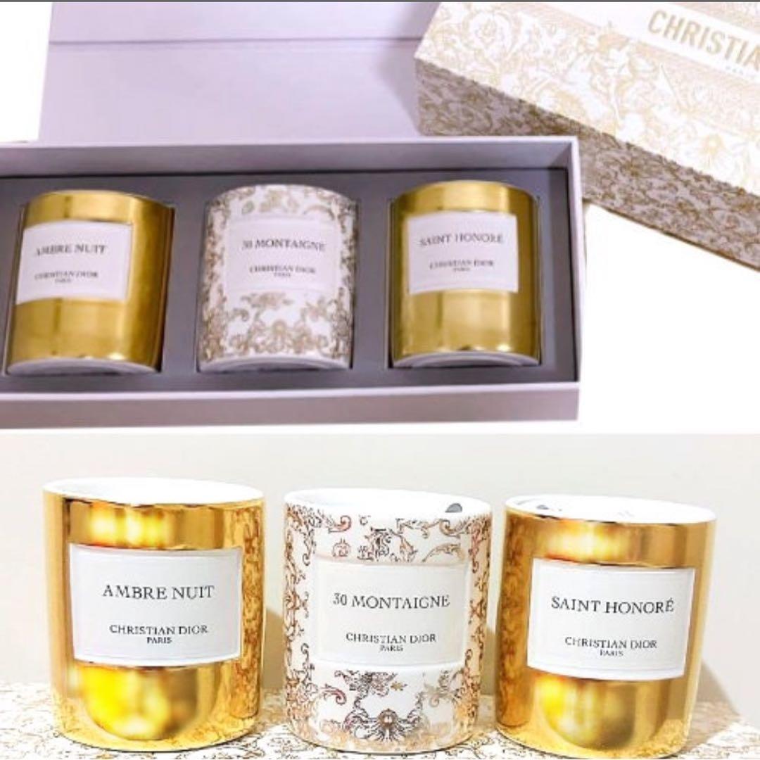 新品、未使用品　DIOR ディオール限定キャンドルコレクション　3個セット