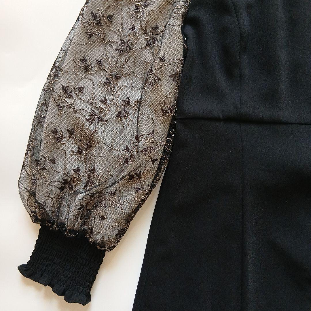 ANDRESD スリーブエンブロイダリードレス ワンピース 結婚式 お呼ばれ