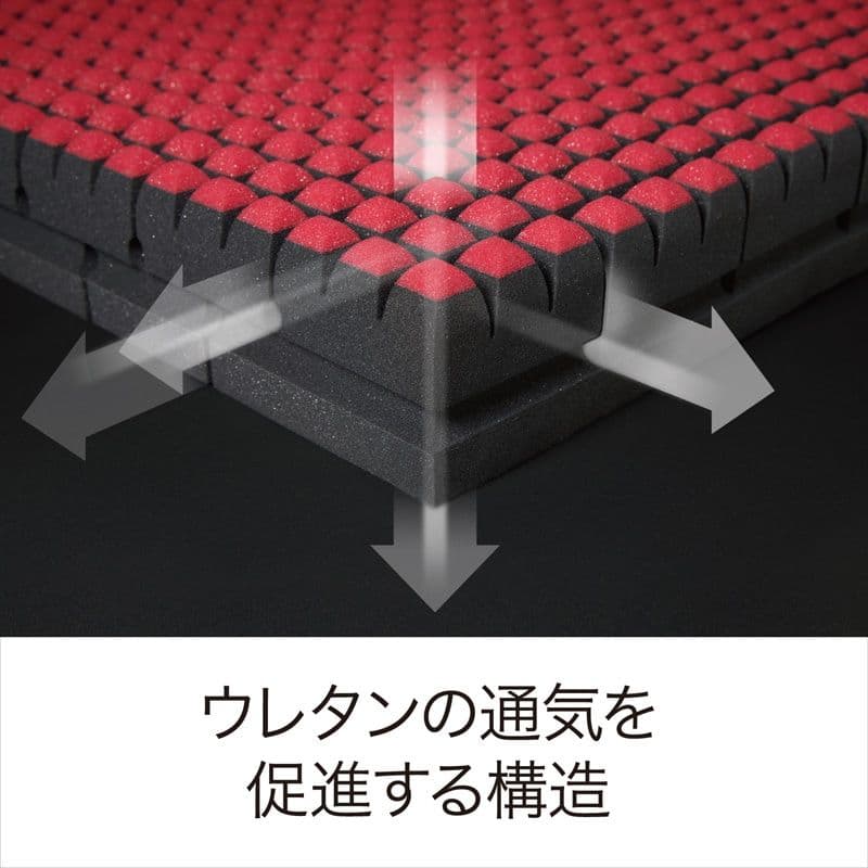 エアー ベッドマットレス Regular　シングル黒　Air SI 西川