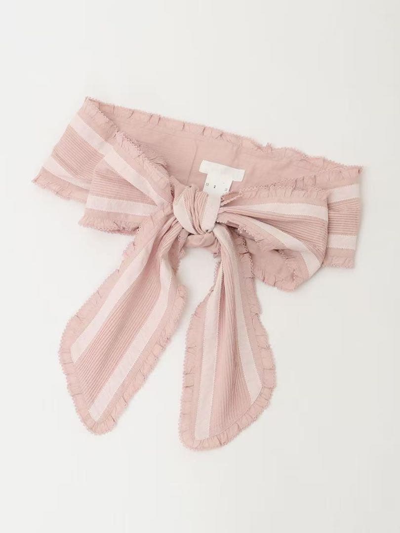 PINK HOUSE ピンクハウス 配色使いローンサッシュベルト ピンク