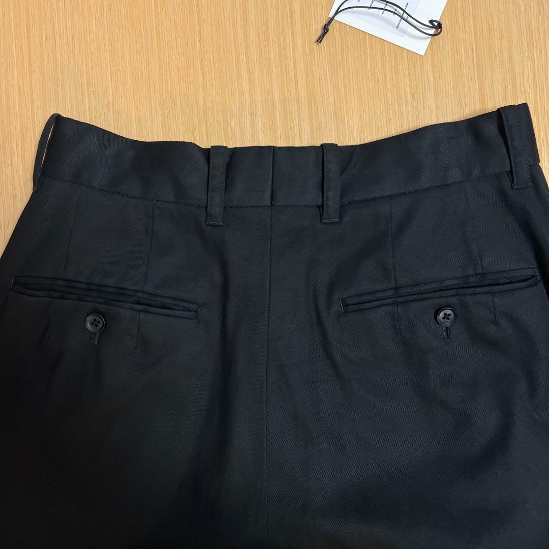 パンツ stein Wide Straight Trousers BLACK