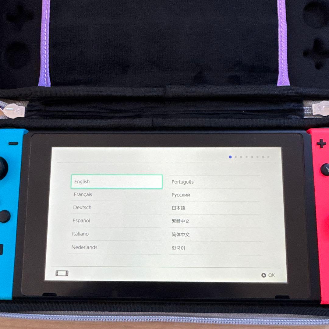 ⭐︎Nintendo Switch⭐︎ 青/赤 ケース付き