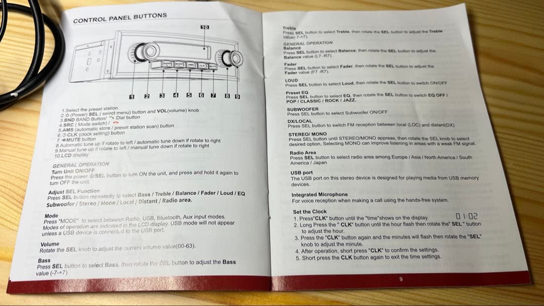 【日本周波数】 旧車レトロカーオーディオ（新品未使用）
