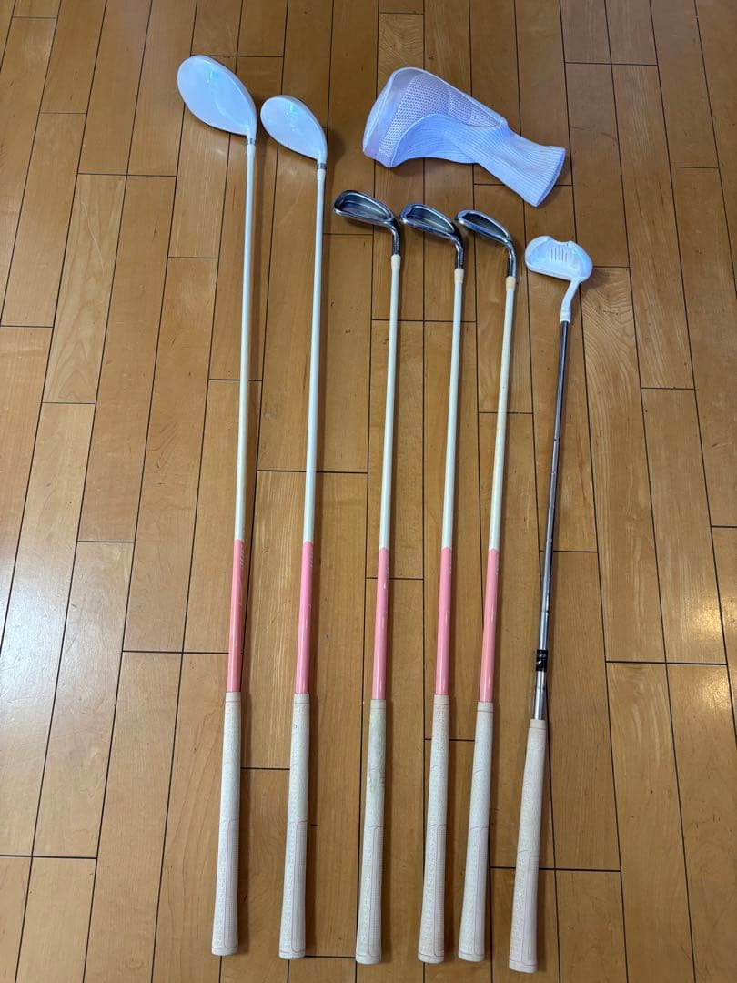 ゴルフクラブセット ホワイト 6本