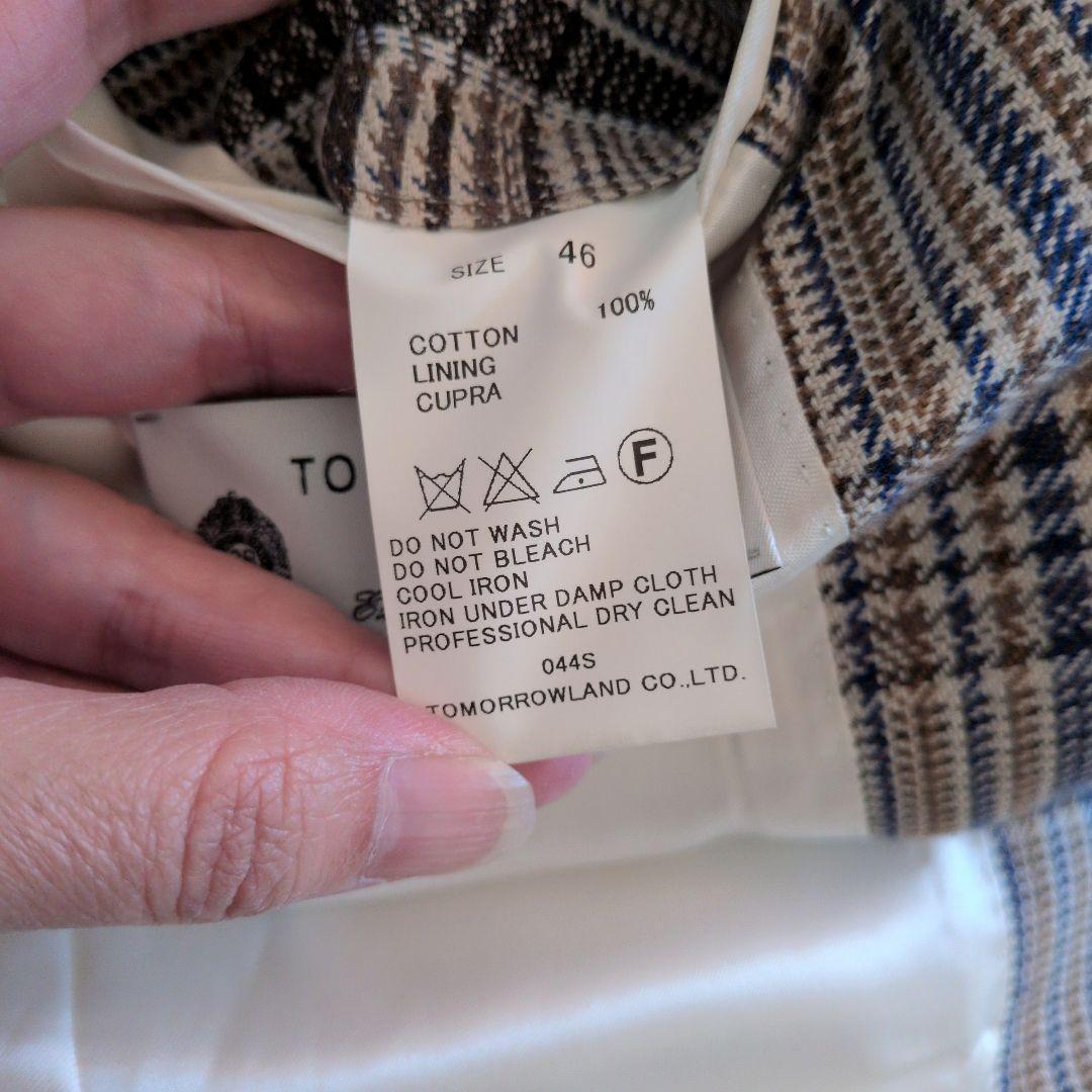 値下げ中！Tomorrowland ピルグリム チェック柄 ジャケット46