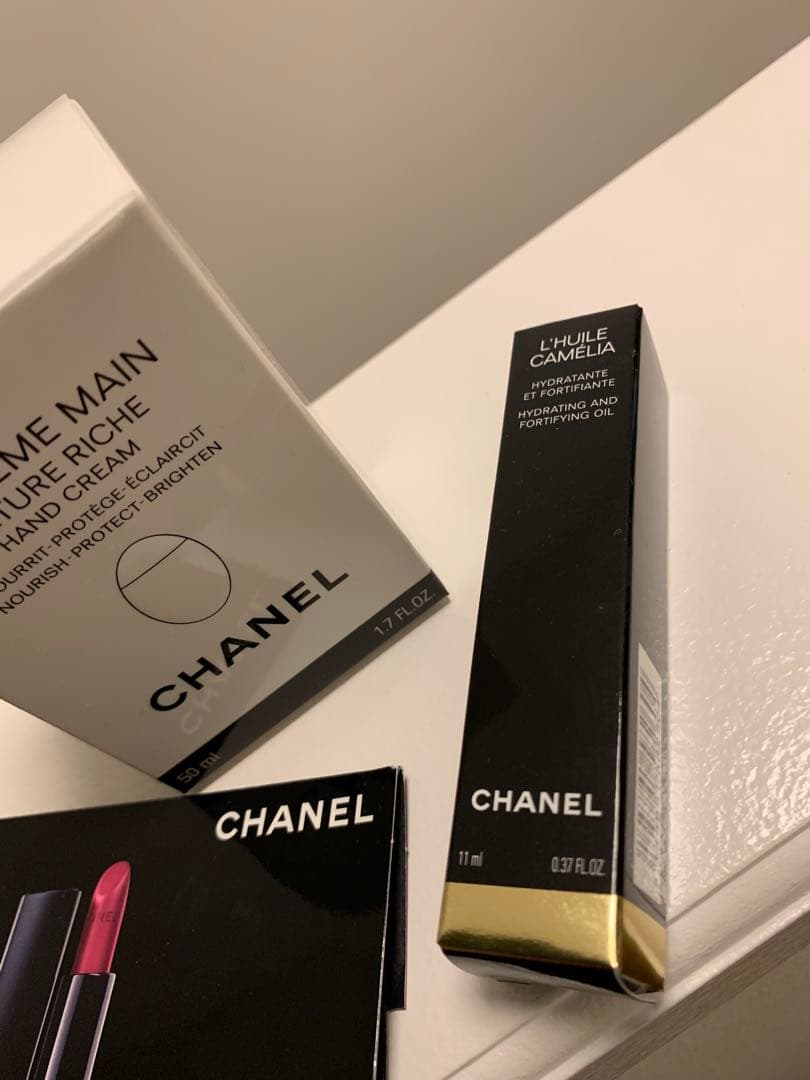 新品未開封CHANELラクレームマンリッシュ✨ユイルアオングル✨リップ3点セット