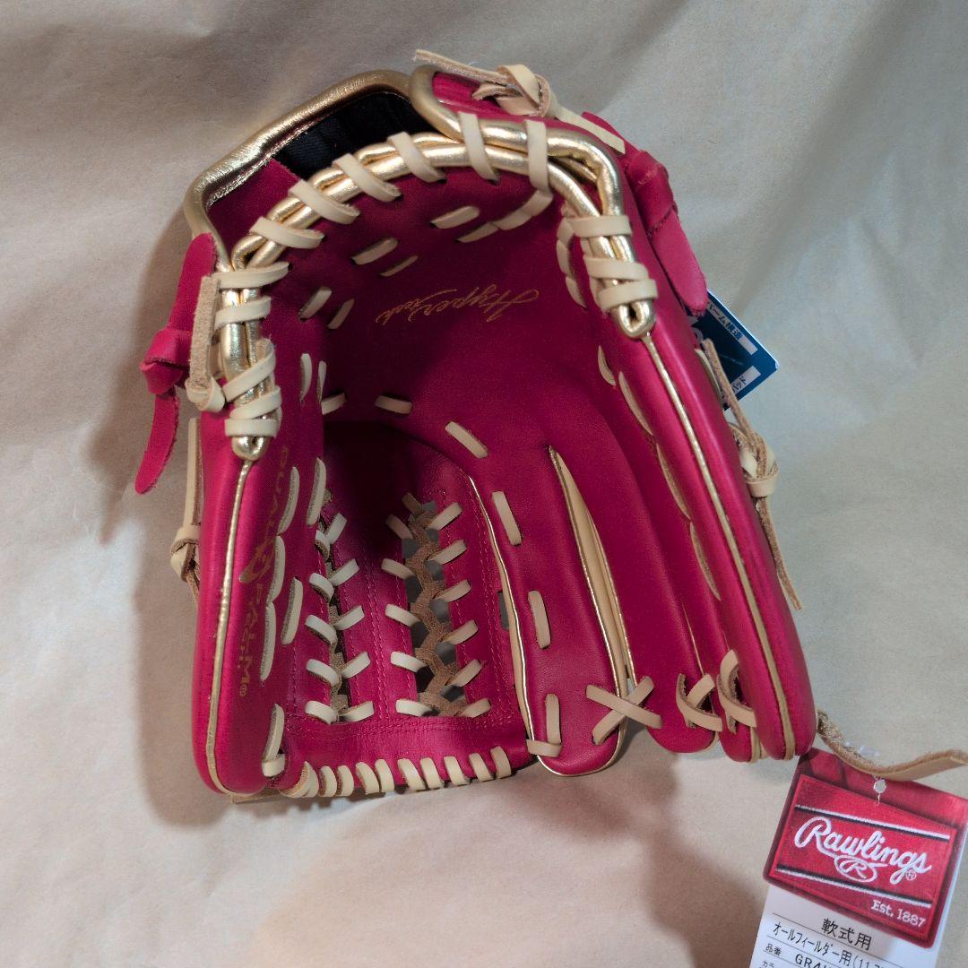 ローリングス:左投げ:大人用:軟式用グラブ:11.75インチ:色:スカーレット他