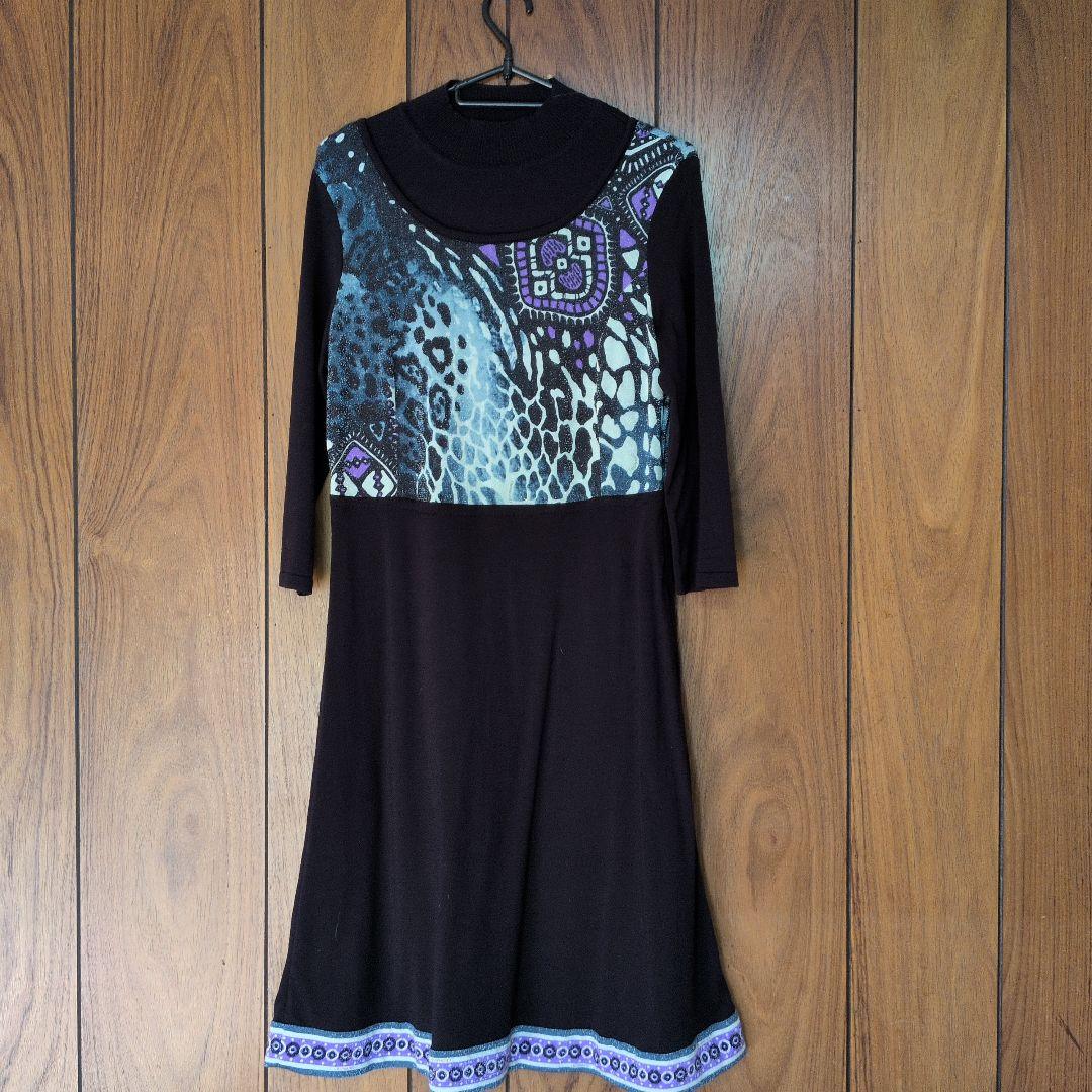 レオナールワンピースカシミア入り