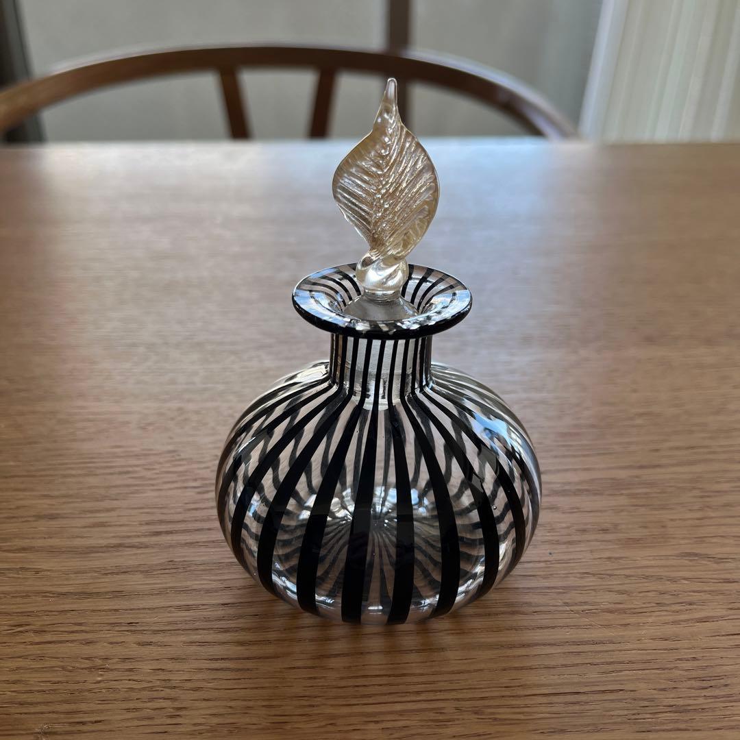 ベネチアンガラス　ムラーノ　ヴィンテージ　香水瓶　パフュームボトル