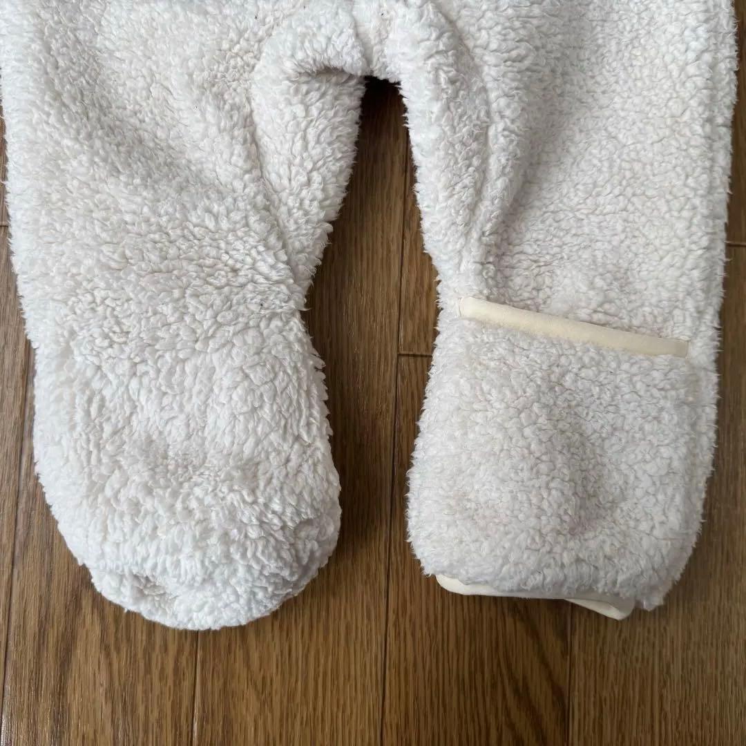 ノースフェイス ベビー ジャンプスーツ 6-12M／くま耳／フリース／美品