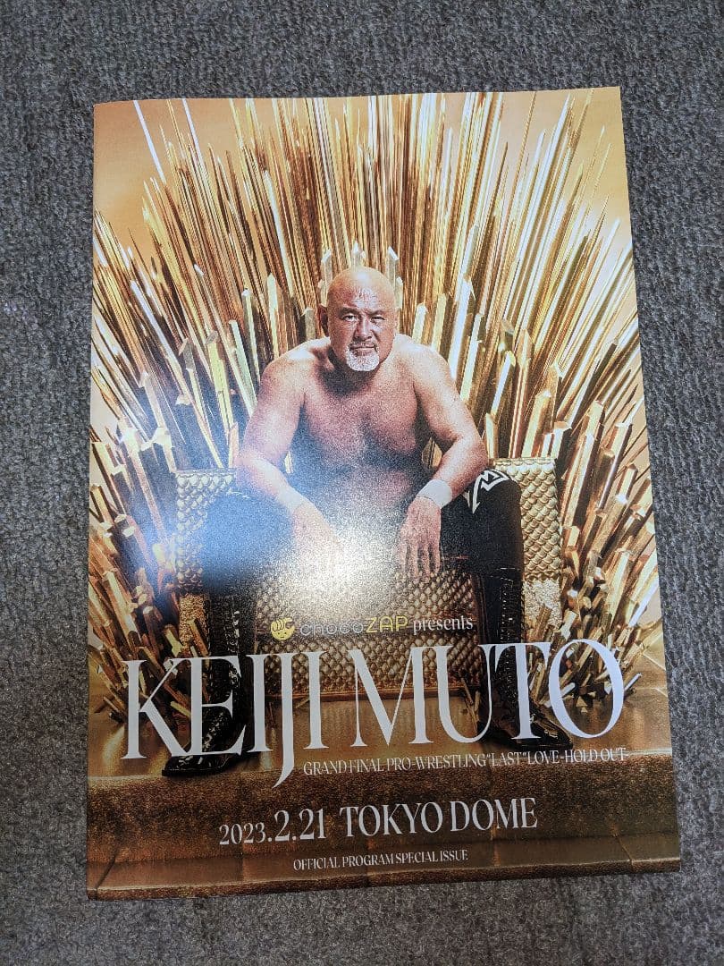 武藤敬司　東京ドーム　引退記念　パンフレット　プロレス　ノア　新日本プロレス