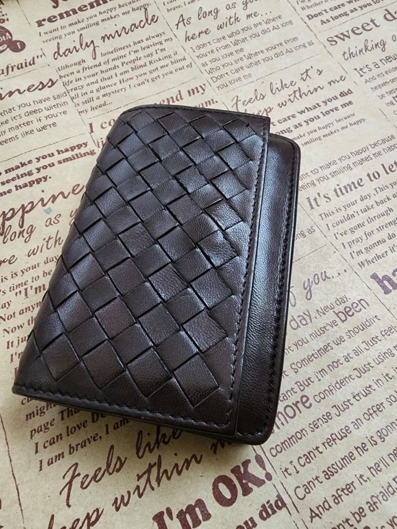 とても 綺麗 ボッテガヴェネタ　編み込み　名刺入れ　カードケース