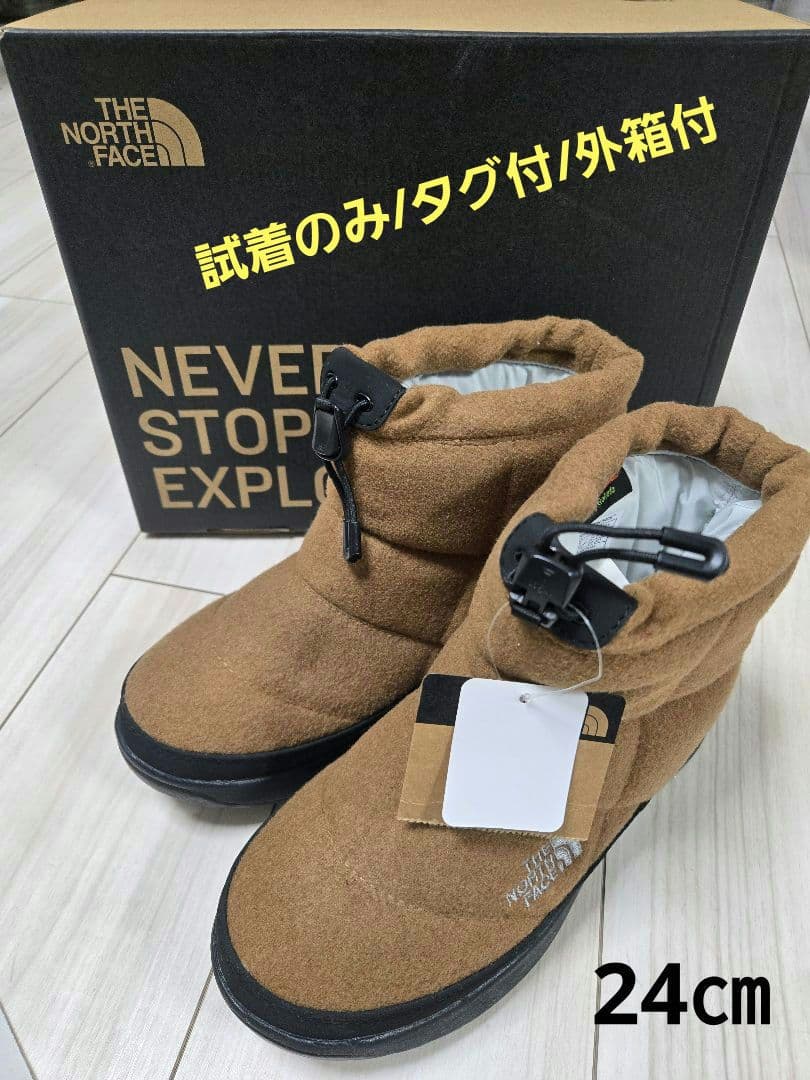 試着のみタグ付 ノースフェイス ヌプシ ブーティー ウール V ショート 24㎝