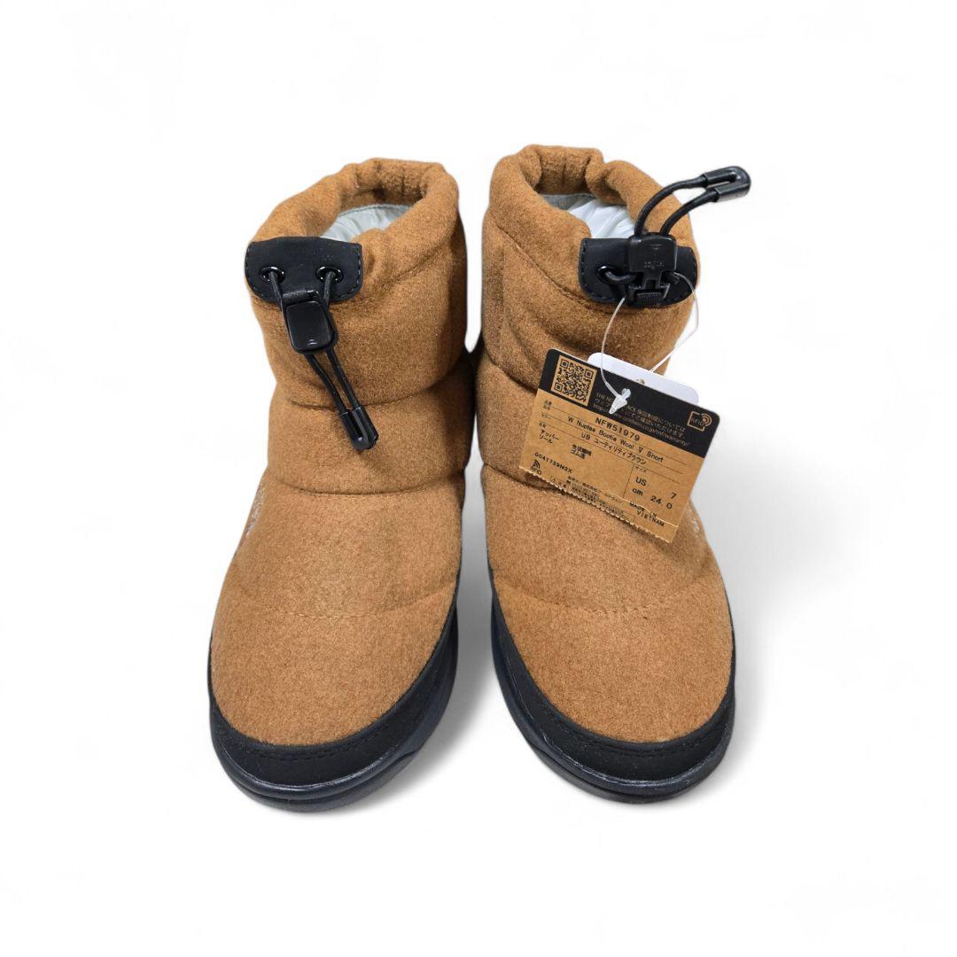 試着のみタグ付 ノースフェイス ヌプシ ブーティー ウール V ショート 24㎝