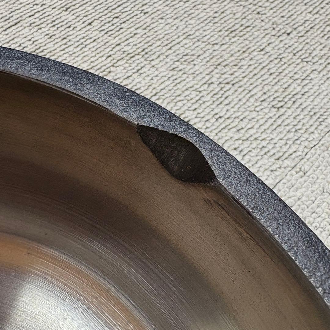 美品 久慈砂鉄鉄器　天ぷら鍋　24cm